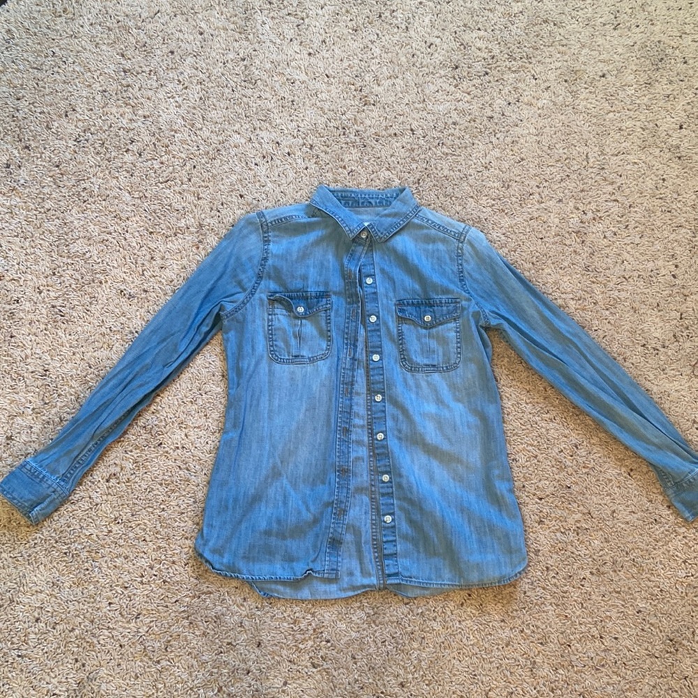 Denim button down. Size medium